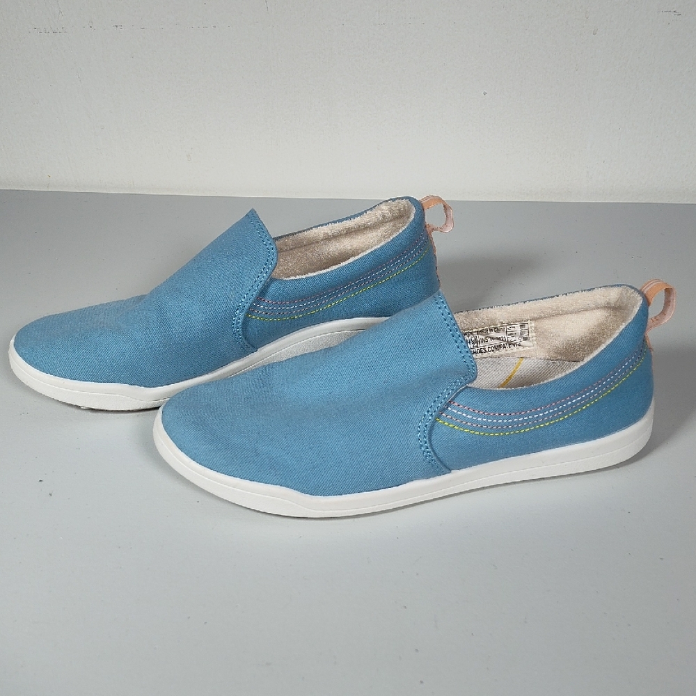 Vionic Beach‎ Marshall blue canvas light weight slip on sneakers 6
